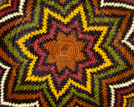 Colorful Geometric Basket #2950