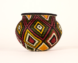 Colorful Geometric Basket #3148