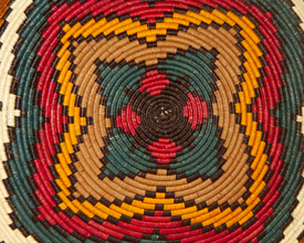 Colorful Geometric Basket #3477