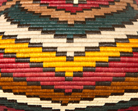 Colorful Geometric Basket #3477