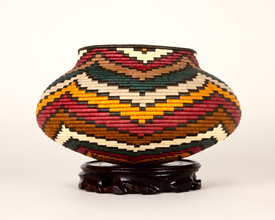 Colorful Geometric Basket #3477