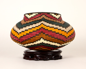 Colorful Geometric Basket #3477