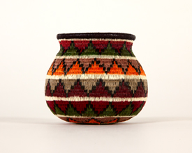 Colorful Geometric Basket #5538