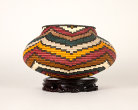 Colorful Geometric Basket #3477