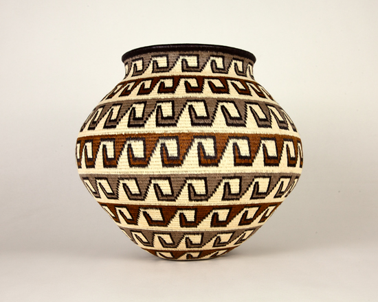 Colorful Geometric Basket #6216