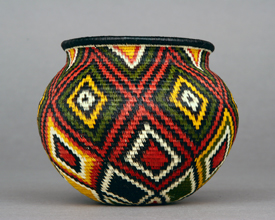 Colorful Geometric Basket #3148