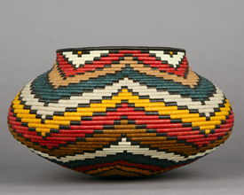 Colorful Geometric Basket #3477