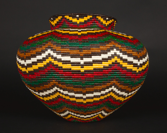 Colorful Geometric Basket #6865