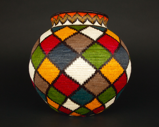 Colorful Geometric Basket #7567