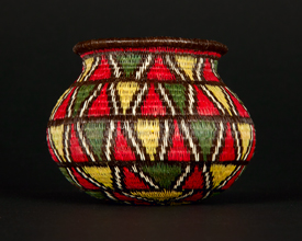 Colorful Geometric Basket #7604