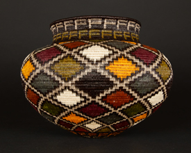 Colorful Geometric Basket #6644