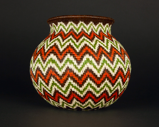 Colorful Geometric Basket #7597